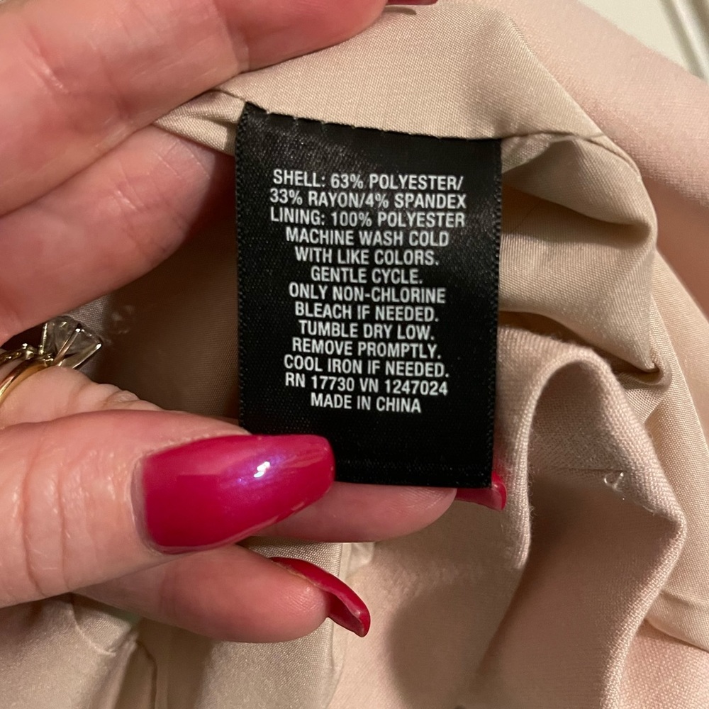 Mossimo Collarless Blazer, Size Medium, Light Pink - image 5